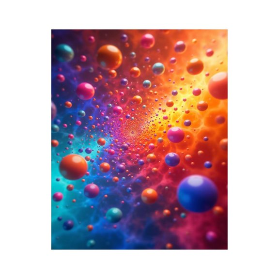 Paint by Numbers Kit for Adults, Vibrant Colorful Spheres Vortex Paint by Numbers, Easy Paint by Numbers Kit for Adults Beginner, DIY Adult Paint by Number Kits on Canvas, 12x16in Home Decor