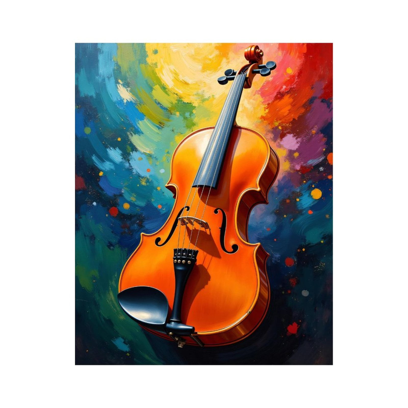 Paint by Numbers Kit for Adults, Vibrant Violin Abstract Canvas Art Paint by Numbers, Easy Paint by Numbers Kit for Adults Beginner, DIY Adult Paint by Number Kits on Canvas, Home Decor