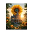 thumbnail image 1 of Paint by Numbers Kit for Adults, Victorian House Sunflower Sunset Paint by Numbers, Easy Paint by Numbers Kit for Adults Beginner, DIY Adult Paint by Number Kits on Canvas, 12x16in Home Decor, 1 of 7