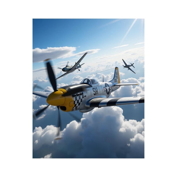 Paint by Numbers Kit for Adults, Vintage Airplanes Soaring Skies Paint by Numbers, Easy Paint by Numbers Kit for Adults Beginner, DIY Adult Paint by Number Kits on Canvas, Home Decor