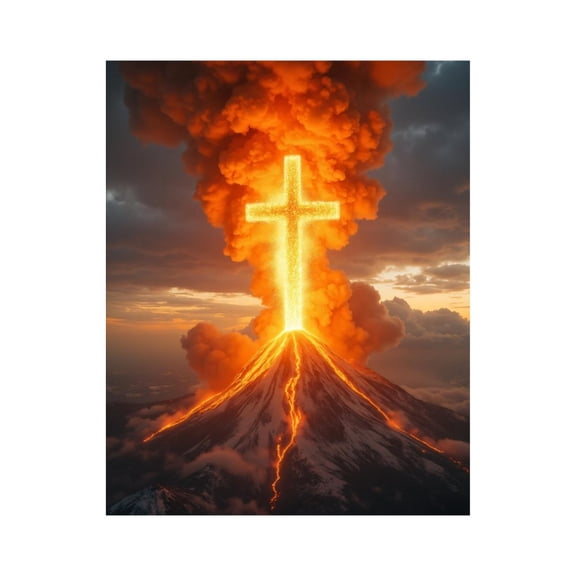Paint by Numbers Kit for Adults, Volcano Eruption Fiery Symbol Sky Paint by Numbers, Easy Paint by Numbers Kit for Adults Beginner, DIY Adult Paint by Number Kits on Canvas, Home Decor