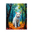 thumbnail image 1 of Paint by Numbers Kit for Adults, White Cat Enchanted Forest Blossoms Paint by Numbers, Easy Paint by Numbers Kit for Adults Beginner, DIY Adult Paint by Number Kits on Canvas, Home Decor, 1 of 7