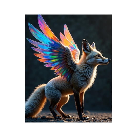 Paint by Numbers Kit for Adults, Winged Fox Fantasy Creature Paint by Numbers, Easy Paint by Numbers Kit for Adults Beginner, DIY Adult Paint by Number Kits on Canvas, Home Decor