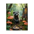 thumbnail image 1 of Paint by Numbers Kit for Adults, Woodland Artist Raccoon Painting Scene Paint by Numbers, Easy Paint by Numbers Kit for Adults Beginner, DIY Adult Paint by Number Kits on Canvas, Home Decor, 1 of 7
