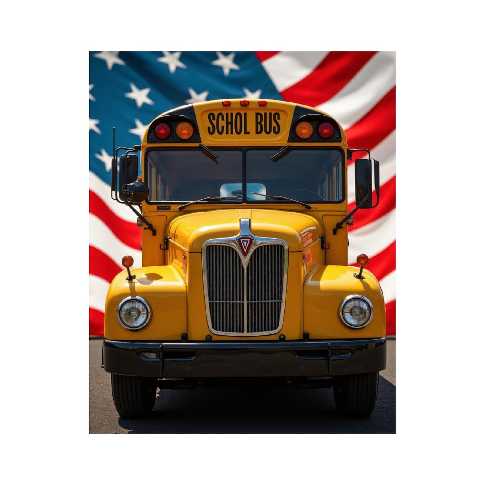 Paint by Numbers Kit for Adults, Yellow Bus Americana Paint by Numbers, Easy Paint by Numbers Kit for Adults Beginner, DIY Adult Paint by Number Kits on Canvas, Home Decor