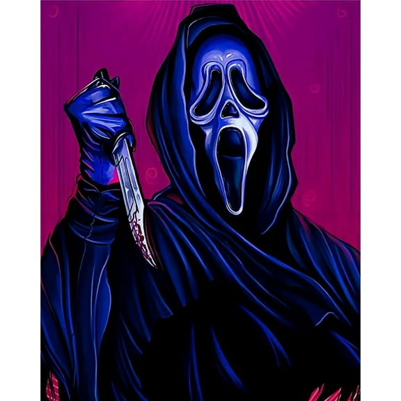 Paint by Numbers Kits for Adults -Horror Movie (12) - Beginners Digital Oil Paint by Number for Adults Easy Canvas for Home Wall Decoration and Gifts 16X20 inch-