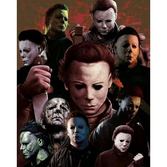 Paint by Numbers Kits for Adults -Horror Movie - Beginners Digital Oil Paint by Number for Adults Easy Canvas for Home Wall Decoration and Gifts 16X20 inch-