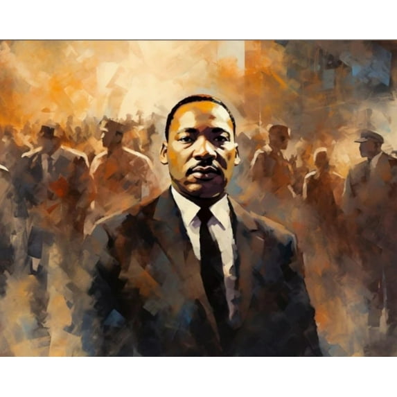 Paint by Numbers Kits for Adults -Martin Luther King Jr (2)- Beginners Digital Oil Paint by Number for Adults Easy Canvas for Home Wall Decoration and Gifts 16X20 inch-