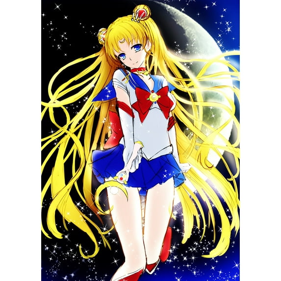 Paint by Numbers Kits for Adults -Sailor Moon (24) - Beginners Digital Oil Paint by Number for Adults Easy Canvas for Home Wall Decoration and Gifts 16X20 inch-