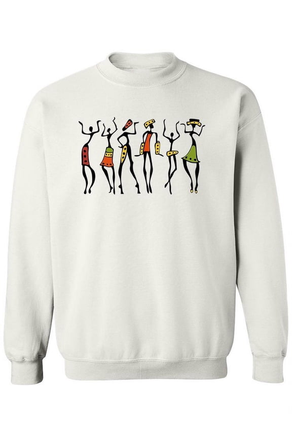 Paint Of African Dancers Sweatshirt Women -Image by Shutterstock, Female 4X-Large
