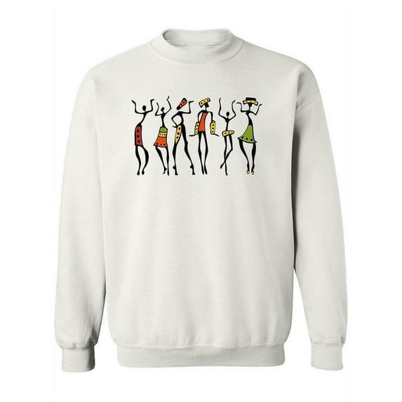 Paint Of African Dancers Sweatshirt Women -Image by Shutterstock, Female XX-Large