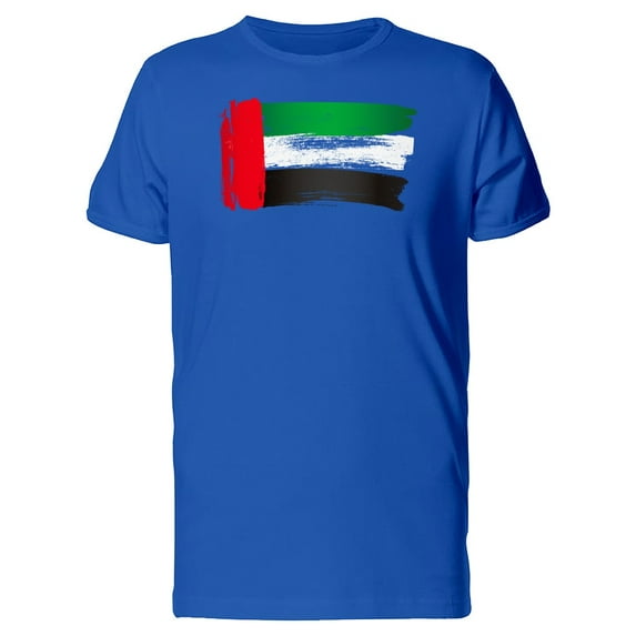 Paint Of Arab Emirates Flag T-Shirt Men -Image by Shutterstock, Male Small