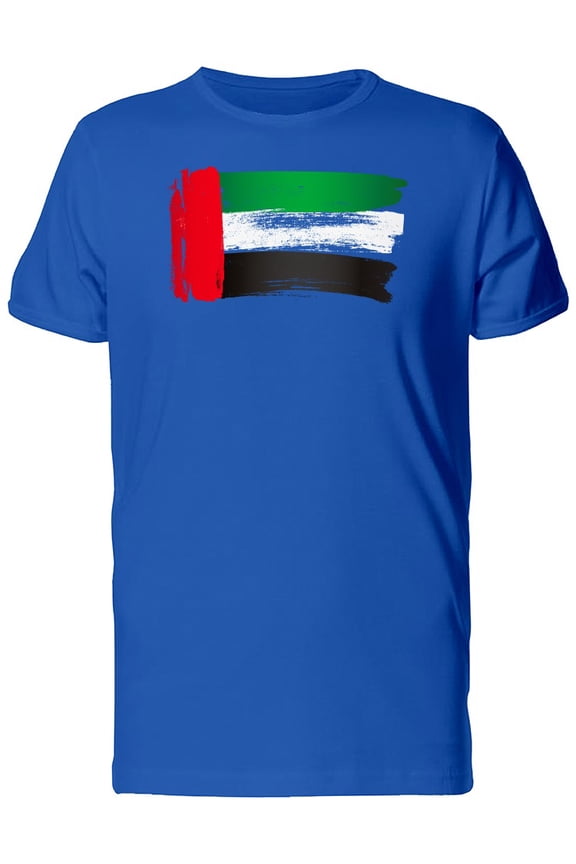 Paint Of Arab Emirates Flag T-Shirt Men -Image by Shutterstock, Male Small