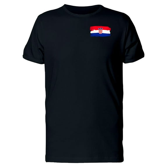 Paint Of The Flag Of Croatia T-Shirt Men -Image by Shutterstock, Male 3X-Large