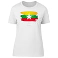 thumbnail image 1 of Paint Of The Flag Of Myanmar Tee Men's -Image by Shutterstock, 1 of 4