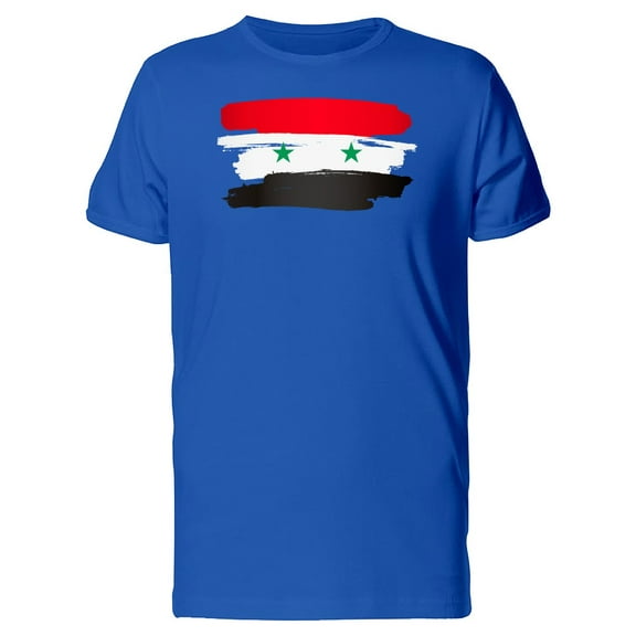 Paint Of The Flag Of Syria T-Shirt Men -Image by Shutterstock, Male 4X-Large