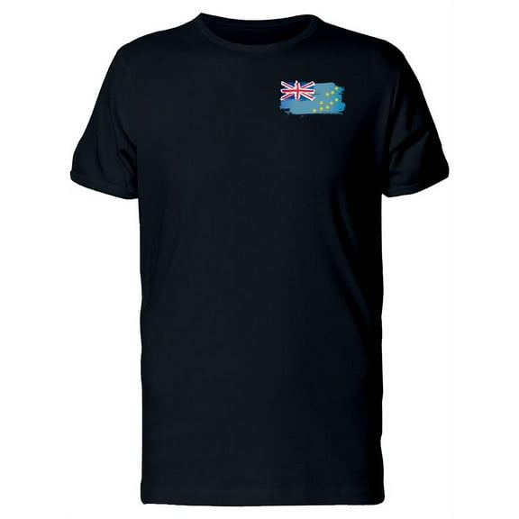 Paint Of The Flag Of Tuvalu T-Shirt Men -Image by Shutterstock, Male Medium