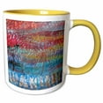 thumbnail image 1 of 3drose, Paint on Old Fishing Boat, Rockport, Massachusetts - Us22 Aje0055 - Adam Jones, 15oz Two-tone Yellow Mug, 1 of 6