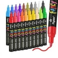 thumbnail image 1 of Paint Pens Markers, 20 Colors Oil-Based Waterproof Marker Pen Set, Never Fade Quick Dry and Permanent, 1 of 5