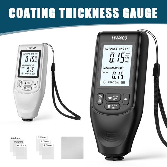 Paint Paint Thickness Gauge Smart Car Paint Testing Meter 0-2000um Measuring Range High-precision 1um FE/NFE Coating Measurement For Manufacturing Industry, Laboratories, Workshops