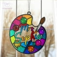 thumbnail image 1 of Paint Palette ACRYLIC Suncatcher, Personalized Art Teacher Sign, Teacher Appreciation Gift, Art Teacher Window Hanging, Art Graduate Gift 4315356513, 1 of 3