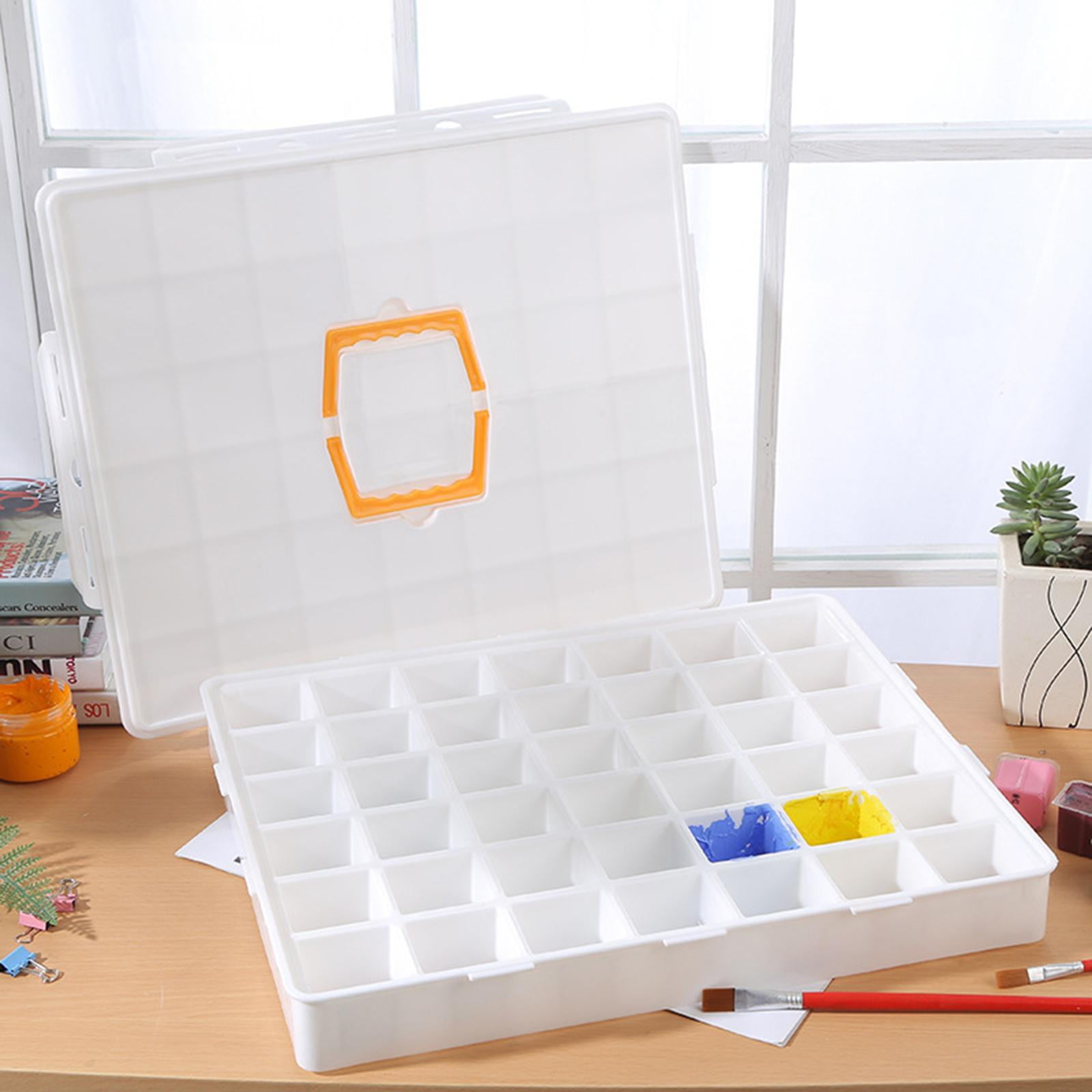 Paint Palette Tray, Empty Palette Storage Tray Organizer Art Supplies Watercolor Container Travel Paint Case for Travel Artists Mixing Colors 46cmx37.5cmx6cm