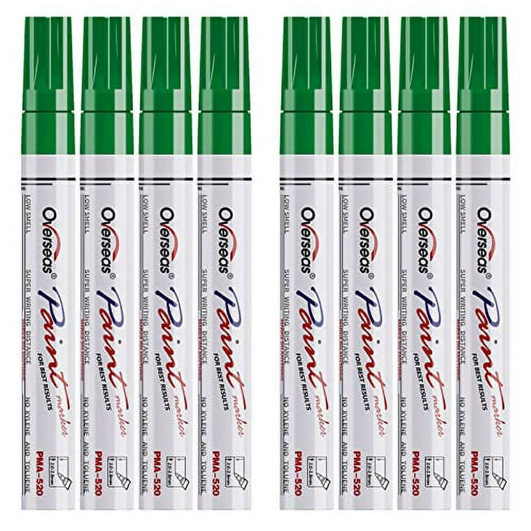 Permanent Paint Markers for Metal - 8 Oil Based Paint Markers, Medium Tip  Paint Pens Paint Markers for Plastic Wood Fabric Glass Mugs Canvas Rock