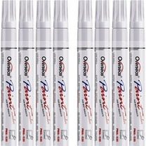 Paint Pens Paint Markers - White Permanent Markers 8 Pack, Oil Based Waterproof Quick Dry Medium Tip Marker Pen for Metal, Wood, Fabric, Plastic, Rock, Stone, Mugs, Canvas, Glass,