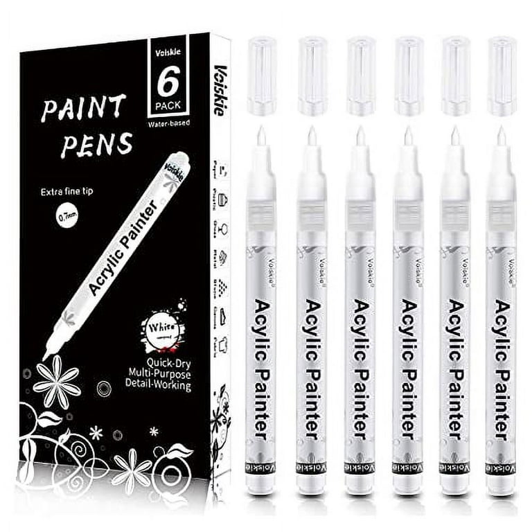 910906-7 Markal Permanent Paint Marker, Paint-Based, Whites Color