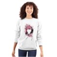thumbnail image 1 of Paint Pink Ribbon Breast Cancer Aware Women Crewneck Sweatshirt Brisco Brands M, 1 of 6