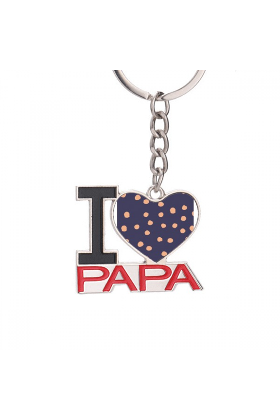 Paint Point s Ar Keychain Metal Keyring Holder Love PAPA Father