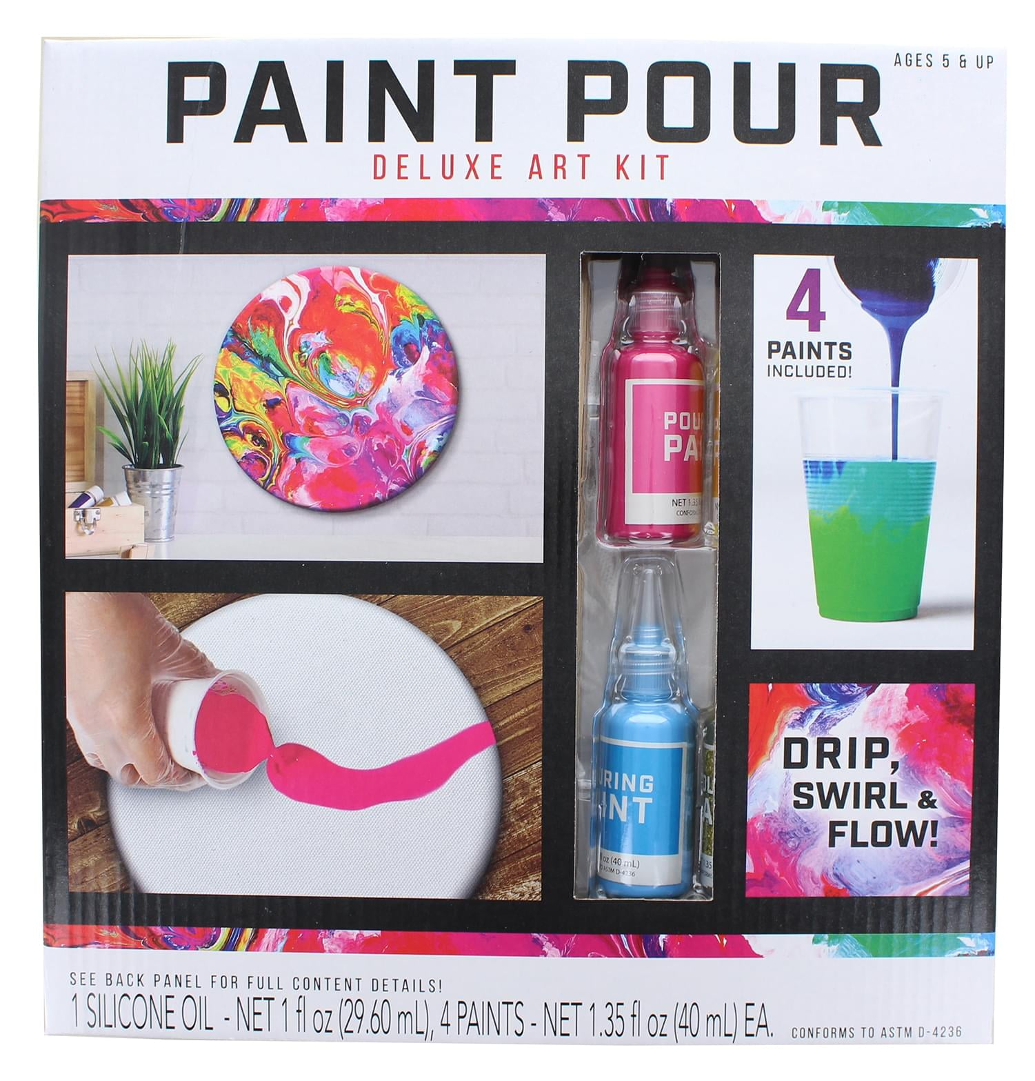 Fabric Paint, Shuttle Art 18 Colors Permanent Soft Fabric Paint in Bottles  (60ml/2oz) with Brushes, Palette, Stencils, Non-Toxic Textile Paint for