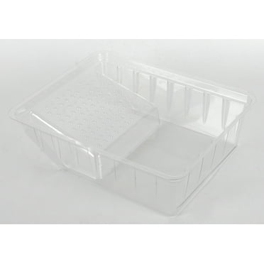 Paint Pro Plastic 6-inch Paint Tray with Grid, Clear