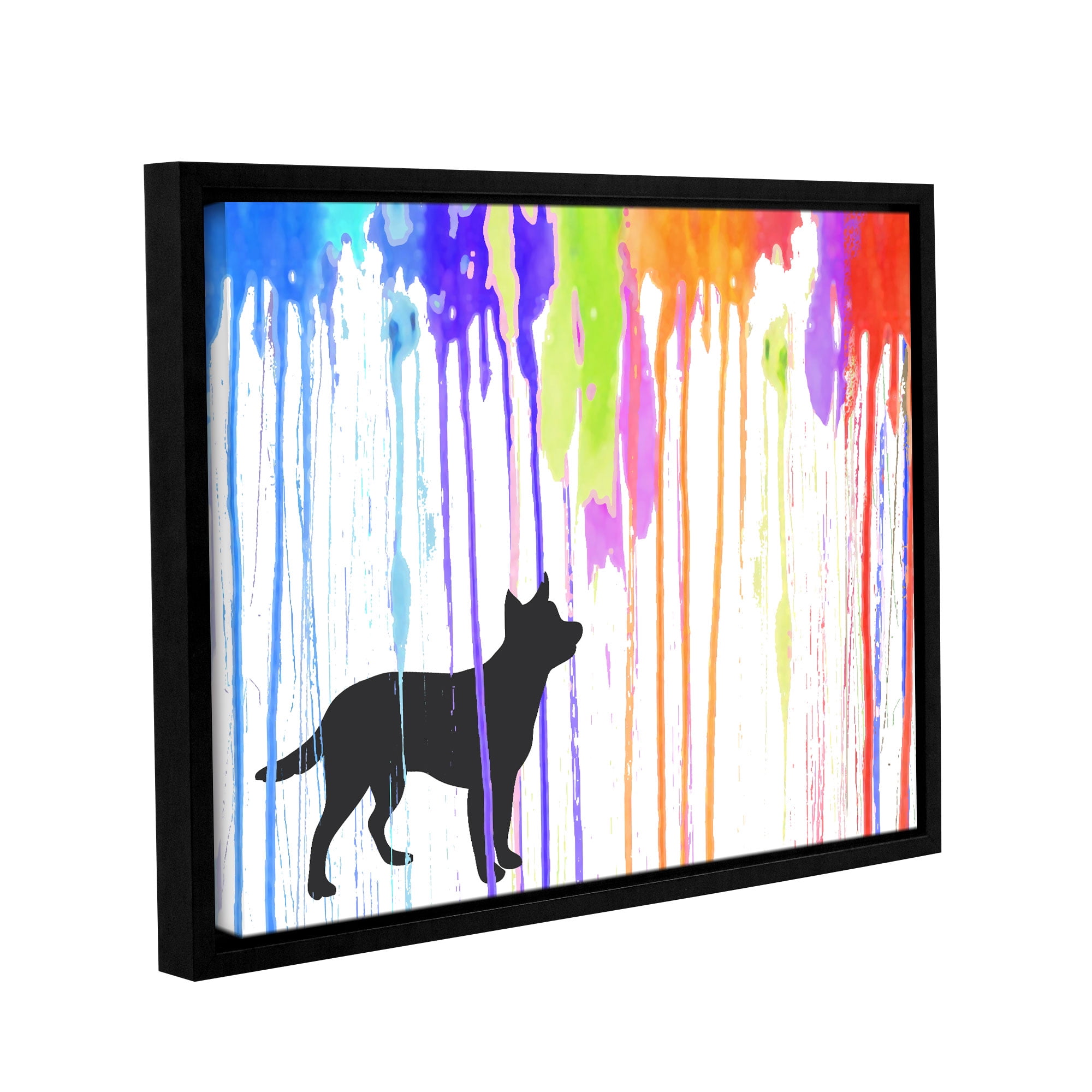 Paint Pup Gallery Wrapped Floater-framed Canvas