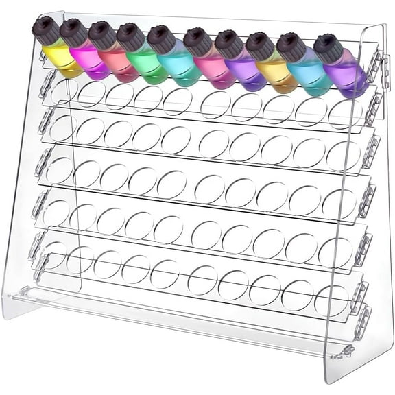 Paint Rack Organizer 60 Holes Acrylic Storage Stand With 6 Tier Stands Display Craft Holder Risers