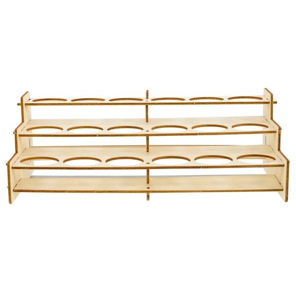 ONAPARTER Paint Rack Organizer Wooden Craft Paint Storage Rack DIY Paint Bottle Display Shelf As Shown