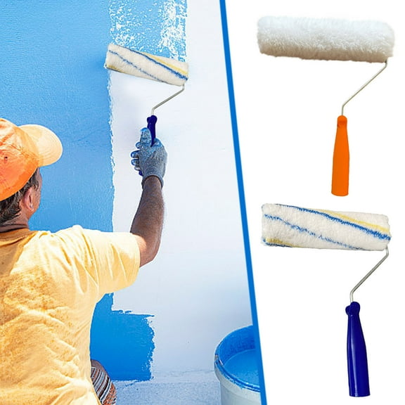 Paint Roller under $5! CQCYD Paint Roller Kit with Tray, Wall Painting Tools for Interior Walls Ceilings, Professional Grade Roller Brush for Latex Oil Based Paints
