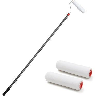 Paint Roller, 6 FT Paint Roller Extension Poles Paint Roller kit with Brush Stainless Steel Poles Splicing Rod House Mural Brush for Walls and Ceiling