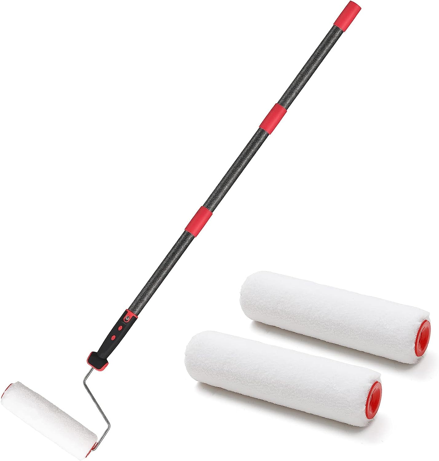 Paint Roller Extension Pole,72inch with House Paint Rollers Brush