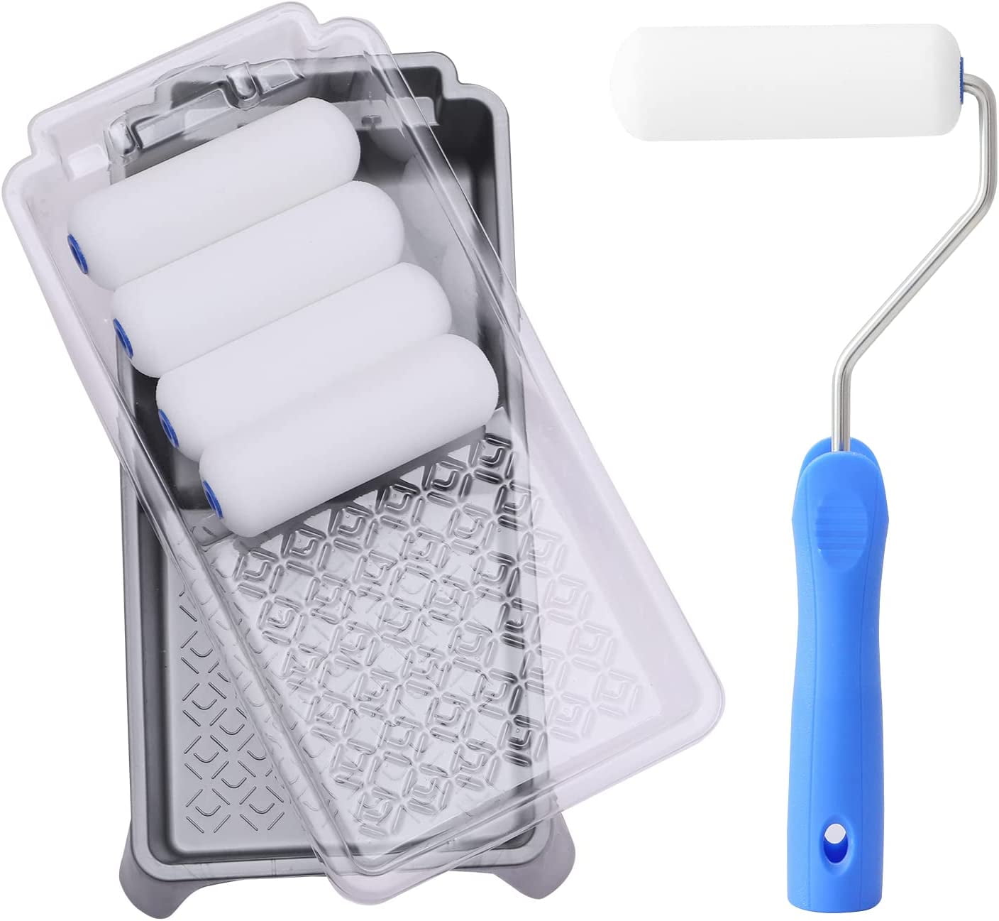 Paint Roller, Foam Paint Roller Set, Small Paint Roller 4 Inch, Paint