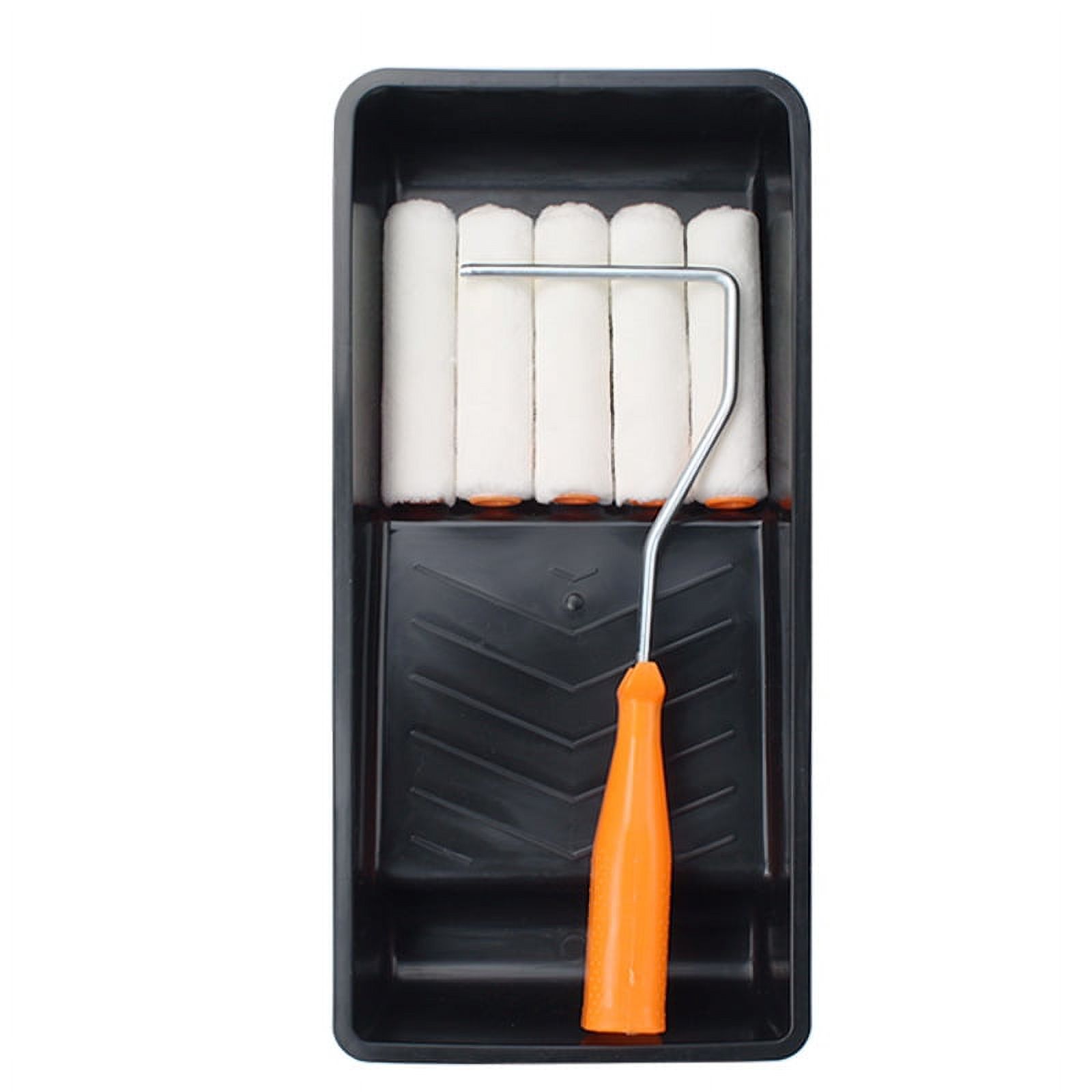 Paint Roller, Foam Paint Roller Set, Small Paint Roller 4 Inch, Paint Tray and Tray Liners, Foam