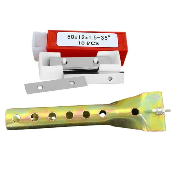 Paint Scraper Tool Set with 10 Solid Carbide Blades for Long Lasting Use