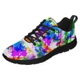 thumbnail image 1 of Paint Splatter Neon Shoes for Men Women Running Sneakers Breathable Casual Sport Tennis Shoes Black Size 13, 1 of 5