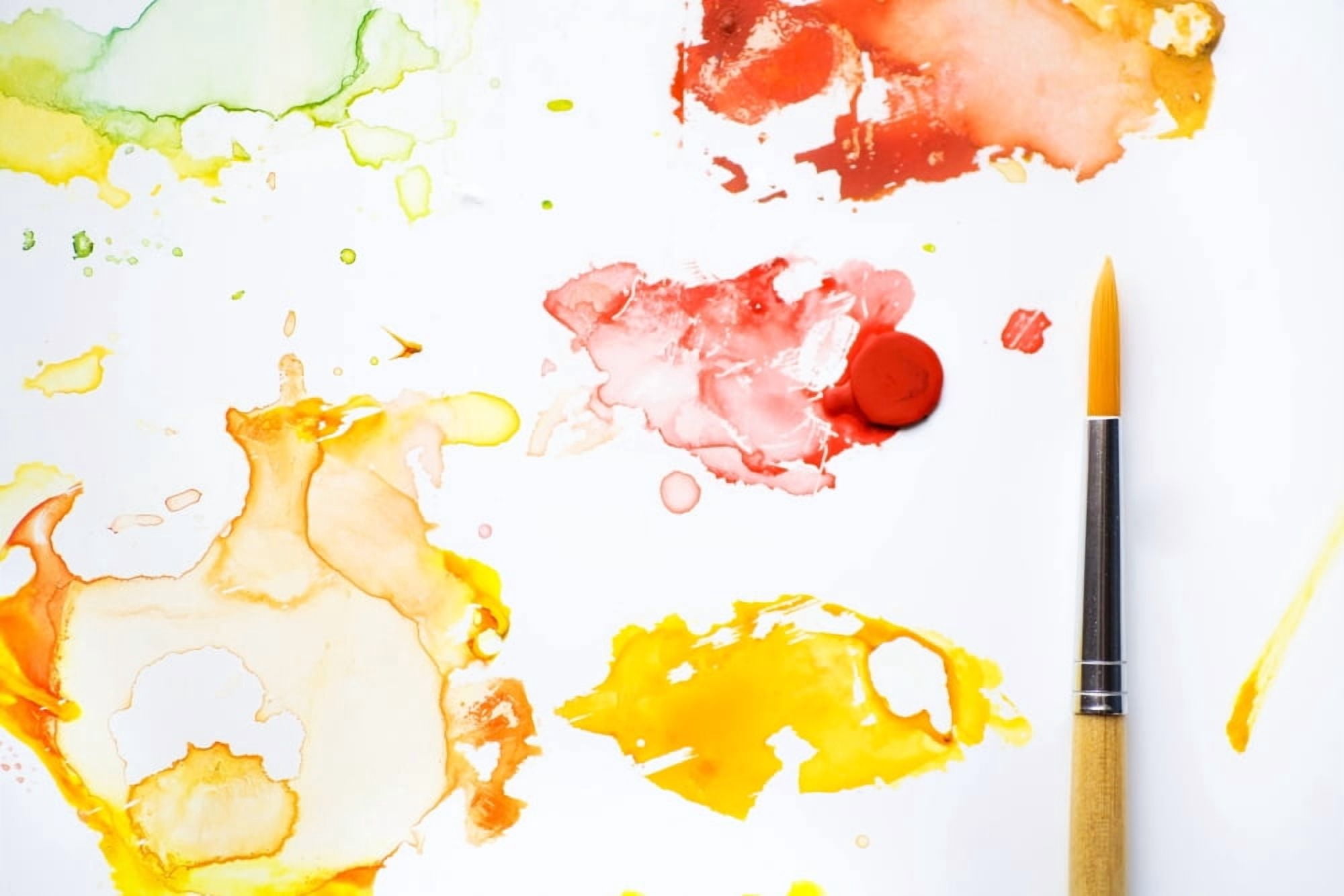 Paint Splatters And Paint Brush Canvas Art - Chris and Kate Knorr Design Pics (18 x 12)