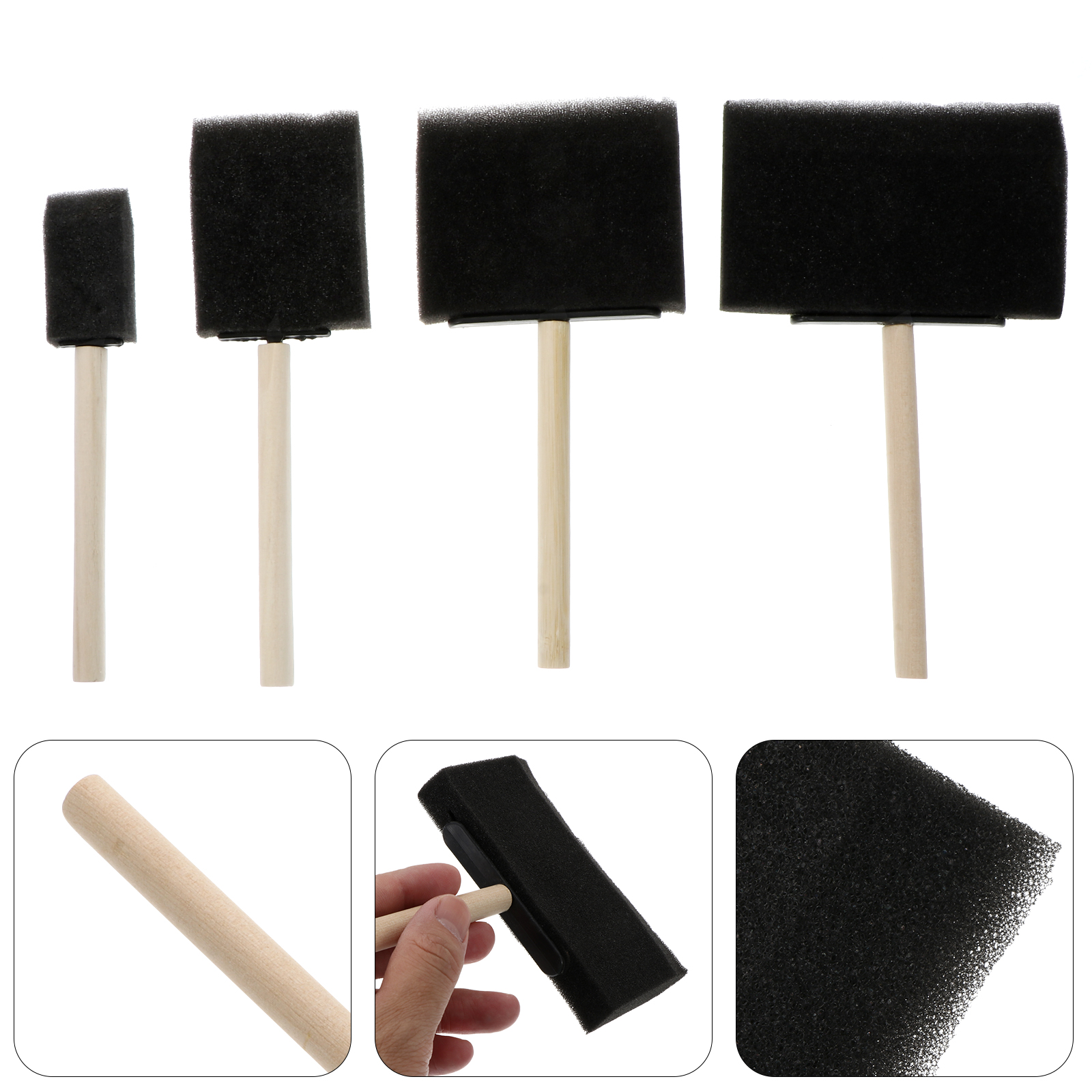 Paint Sponge Brushes 1 Set 16Pcs Painting Sponge Brushes DIY Coloring