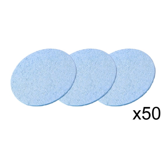 Paint Sponges, Czzoypi High Absorbency Foam Textured Paper Sponges, 50-Pack Artist Sponge Erasers for Watercolor Acrylic Paint Blending Corrections, Blue
