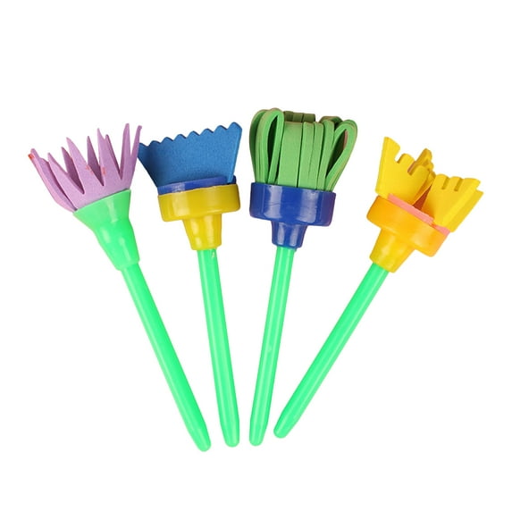 Paint Sponges for Kids,Kid Paint Brushes Set,Washable Sponge Painting Brushes Paint Kit Early Learning Sponge Paint Tool