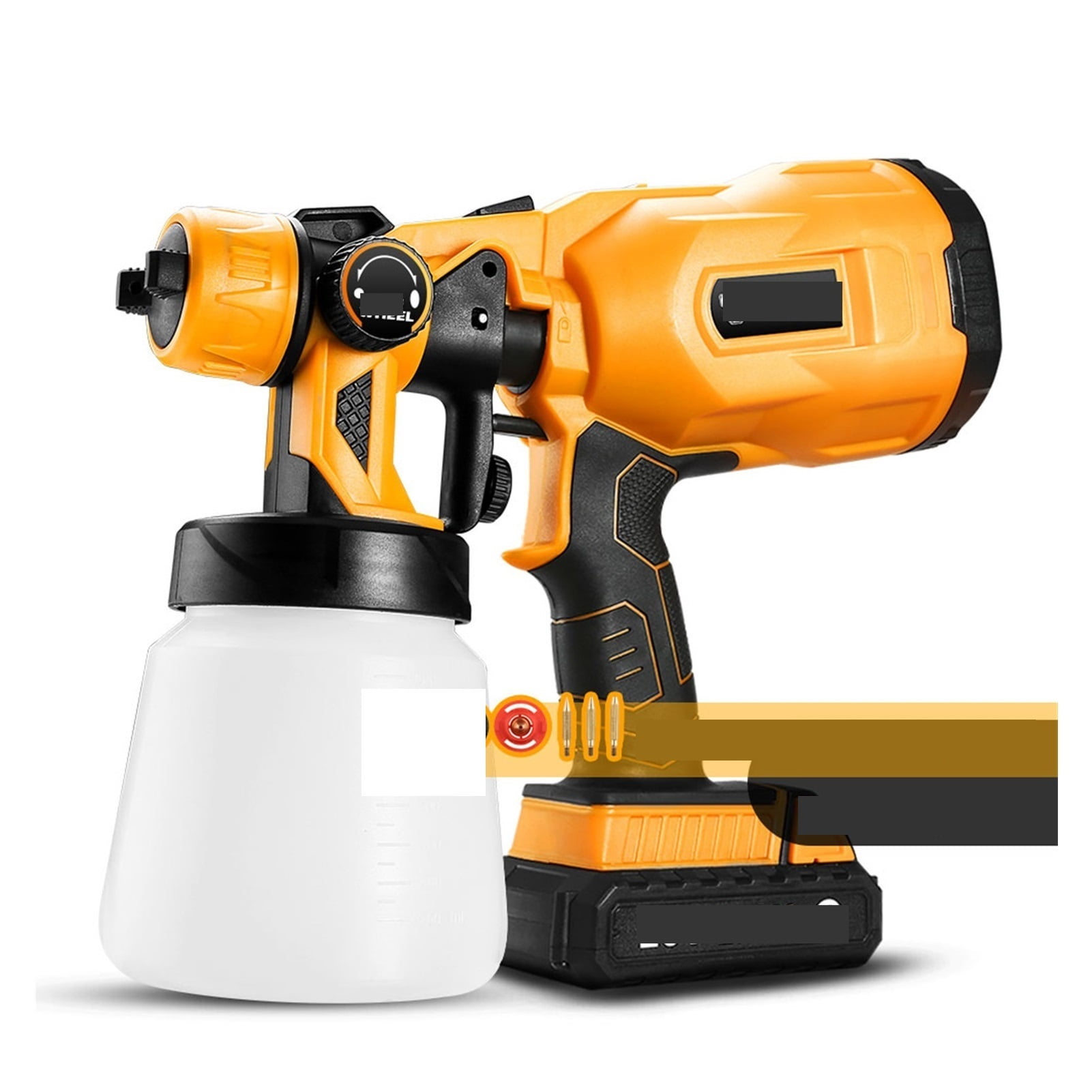 Paint Sprayer Electric Spray Gun High Pressure Airbrush With 3 Nozzle