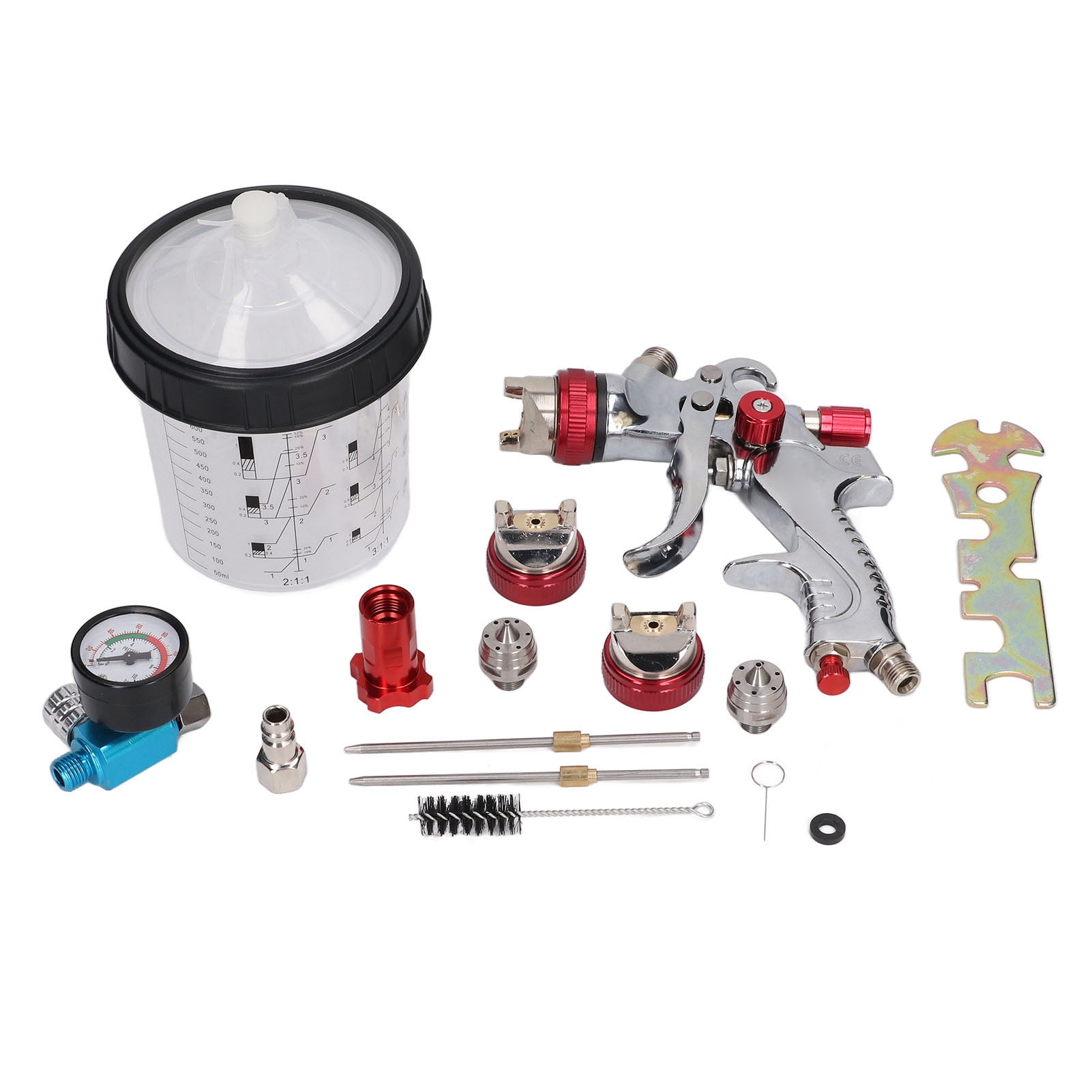 Paint Sprayer HVLP Automotive Paint Spray With 1.4mm 1.7mm 2.0mm Nozzle