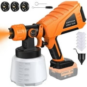 Paint Sprayer - High Power Electric Spray Paint with Adjustable Spray Width Knob - Easy to Clean for Furniture Cabinets House Painting - 3 Nozzles / 3 Patterns